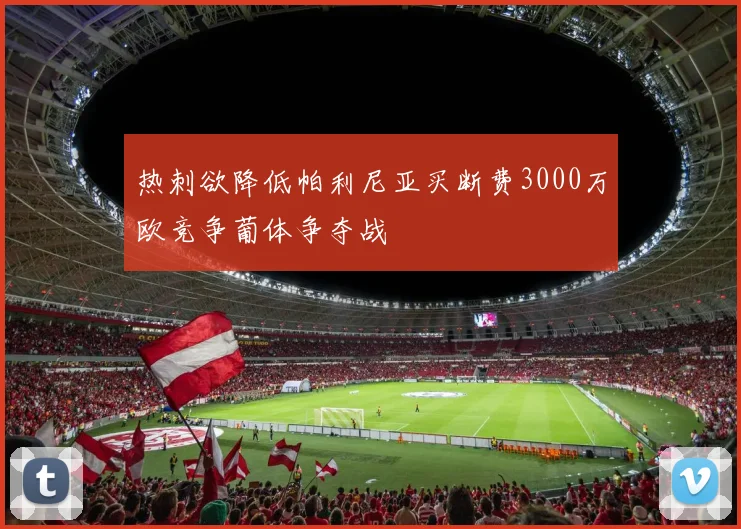 热刺欲降低帕利尼亚买断费3000万欧竞争葡体争夺战